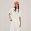 Embroidered White Cotton T-Shirt